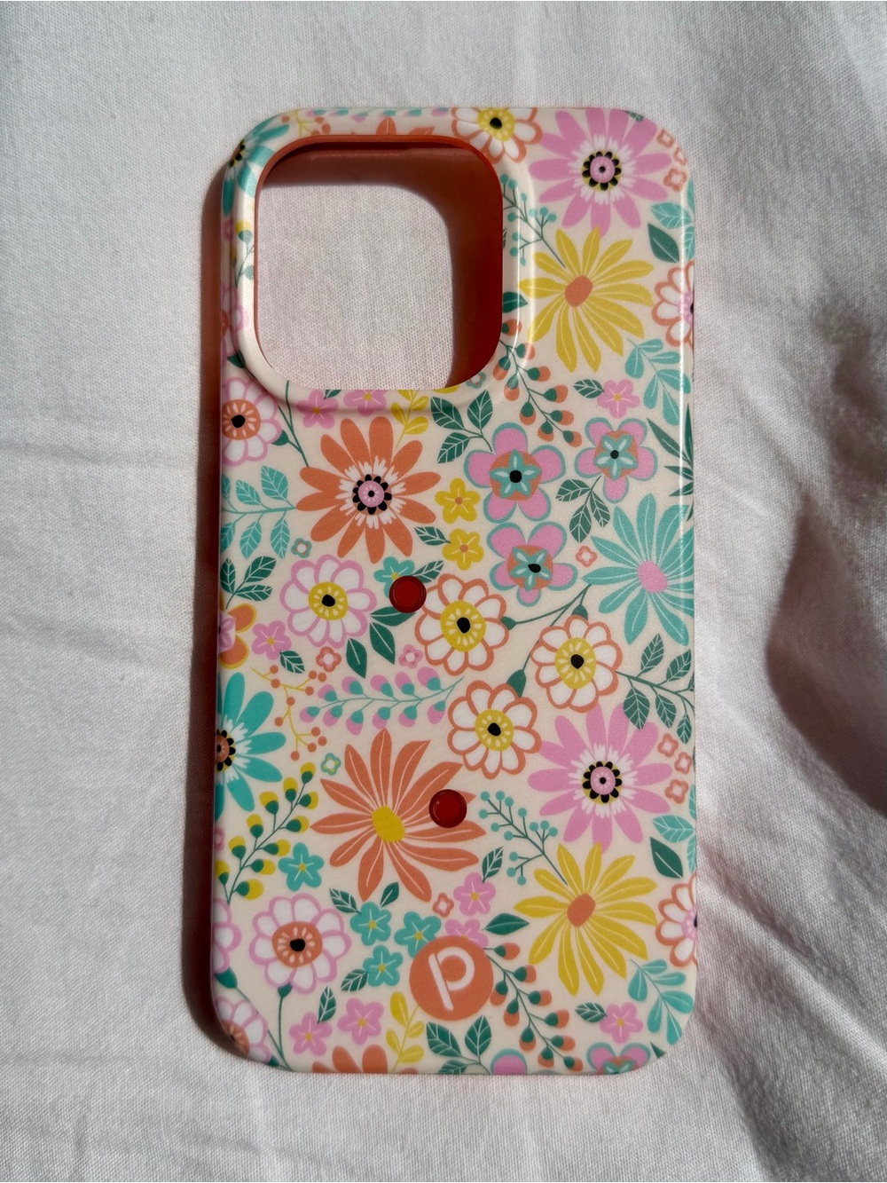 Loopy iPhone 15 PRO Pink Floral Case iPhone